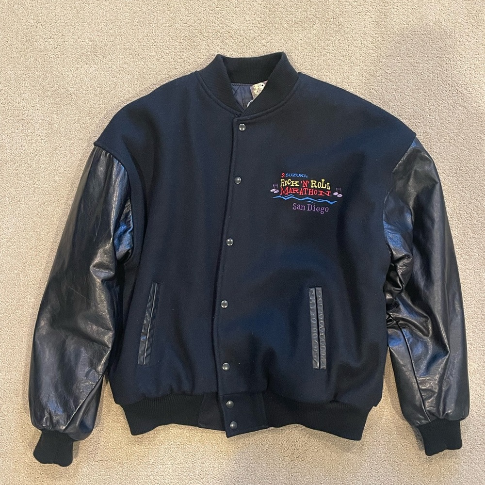 Suzuki Vintage San Diego Rock N Roll Varsity Jacket